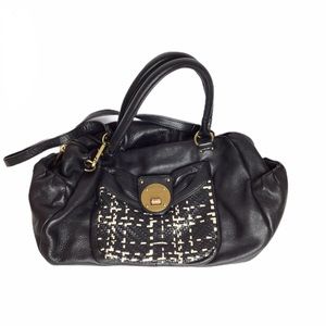 Elliott Lucca Soft Leather Black /Woven/ Large Bag